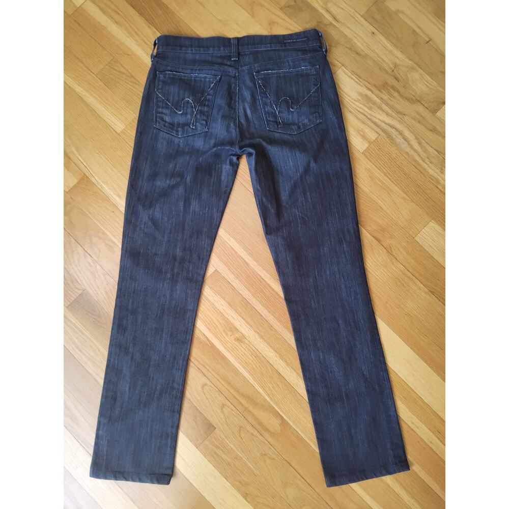 COH by Jerome Dahan Jeans 28 Dark Wash Straight Leg Low Rise Premium Denim USA